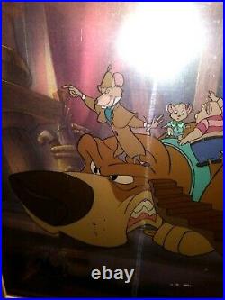 Basil, Dawson Great Mouse Detective Disney Production Cel New, Custom Framed