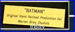 Batman Animated Series Origina hand paintedl Production cel COA-signed