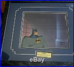 Batman Animated Series Origina hand paintedl Production cel COA-signed