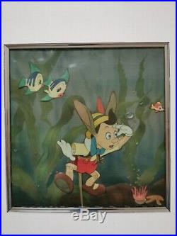 Beautiful 1940 Walt Disney Courvoisier Production Animation Cel Pinocchio