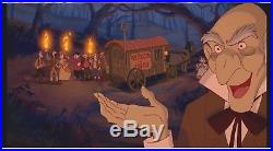 Beauty & Beast (1991) Production Background matching animation cel Disney obg