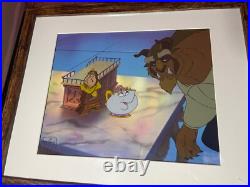 Beauty and the beast Animation Cel Walt Disney Movie Production Art Vintage X1