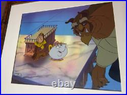 Beauty and the beast Animation Cel Walt Disney Movie Production Art Vintage X1