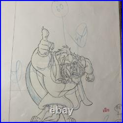 Beauty and the beast Animation Cel Walt Disney Movie Production Art Vintage X1