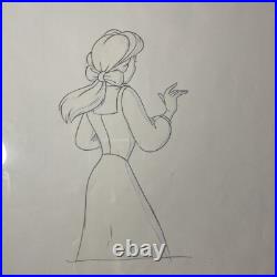 Beauty and the beast Animation Cel Walt Disney Movie Production Art Vintage X1