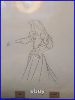 Brier Rose Sleeping Beauty Original Production Art Animation Drawing 1959