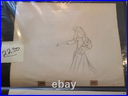 Brier Rose Sleeping Beauty Original Production Art Animation Drawing 1959
