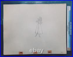 CGC Graded Disney Sleeping Beauty 1959 Original Production Drawing Briar Rose CGC Graded Disney Sleeping Beauty 1959 Original Production Drawing Briar Rose
