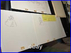 CINDERELLA Animation Cel Art MODEL SHEETS Disney Production Art BILL WALSH I12