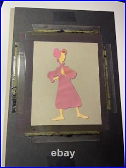 CINDERELLA Animation Cels Walt Disney Production Art SCREEN USED UGLY SISTERS