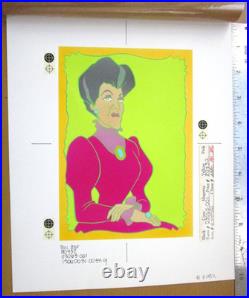 CINDERELLA Stepmother ORIGINAL PRODUCTION BOOK ART PAINTING drawing cel