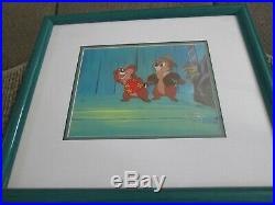 Chip and Dale Rescue Rangers production Cel Disney seal & certificate