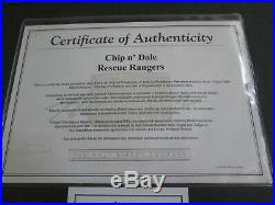 Chip and Dale Rescue Rangers production Cel Disney seal & certificate