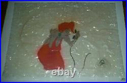 Cool Rare Disney Rescuers Madame Medusa Animation Cel Coa Seal Damage cell 1977