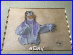 DISNEY 1977 THE RESCUERS CERTIFIED ORIGINAL HAND PAINTED PRODUCTION CEL Lot of 2