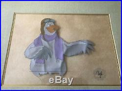 DISNEY 1977 THE RESCUERS CERTIFIED ORIGINAL HAND PAINTED PRODUCTION CEL Lot of 2