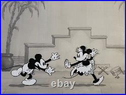 DISNEY CEL Mickey And Minnie Mouse 1934