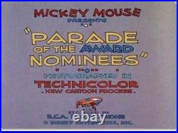 DISNEY CEL Mickey Mouse Parade Of The Award Nominees 1932