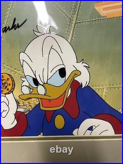 DISNEY Ducktales Original Production cel Scrooge Mcduck Signed Carl Barks BH