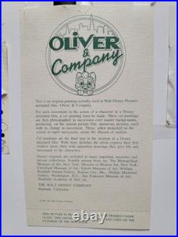 DISNEY OLIVER & COMPANY ORIGINAL PRODUCTION ANIMATION CEL COA Jenny Fagin