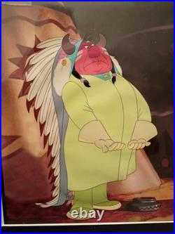 DISNEY ORIGINAL! THE BEST! Peter Pan Indian Chief 1953 production cel