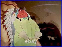 DISNEY ORIGINAL! THE BEST! Peter Pan Indian Chief 1953 production cel