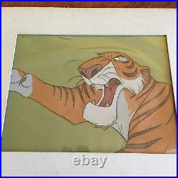 DISNEY THE JUNGLE BOOK SHERE KHAN Production Animation Cel 1967 Action Tiger