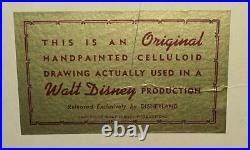 DISNEY c1963 LUDWIG VON DRAKE/DONALD DUCK PRODUCTION ART CEL-ART CORNER SOLD