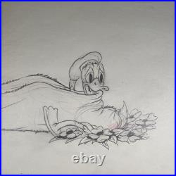 DONALD DUCK Production Art Animation Cel WALT DISNEY 1937 MOOSE HUNTERS I10