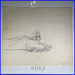 DONALD DUCK Production Art Animation Cel WALT DISNEY 1937 MOOSE HUNTERS I10