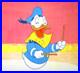 DONALD DUCK WALT DISNEY 1980s ORIGINAL PRODUCTION drawing CEL Drummer sailor hat
