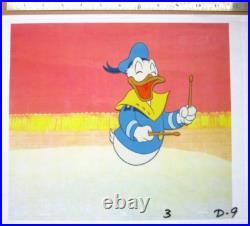 DONALD DUCK WALT DISNEY 1980s ORIGINAL PRODUCTION drawing CEL Drummer sailor hat DONALD DUCK WALT DISNEY 1980s ORIGINAL PRODUCTION drawing CEL Drummer sailor hat