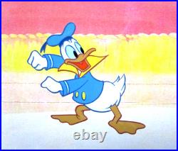 DONALD DUCK WALT DISNEY 1980s ORIGINAL PRODUCTION drawing CEL sailor hat