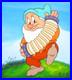 DOPEY SNOW WHITE DWARFS WALT DISNEY ORIGINAL drawing cel BOOK art accordion