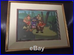 Darkwing Duck, Launchpad, Gosalyn & Others Disney Production Cel Rare
