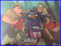 Darkwing Duck, Launchpad, Gosalyn & Others Disney Production Cel Rare