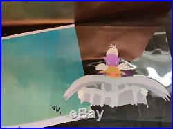 Darkwing Duck Original Production Animation cel with Background & COA Disney
