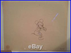 Disney 1933 Mickey Puppy Love Animation Art Production Cel Drawing Rare