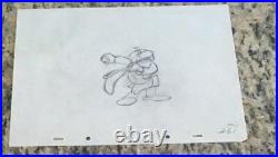 Disney 1937 Snow White, Grumpy Production Cel Pencil Drawing