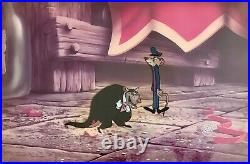 Disney 1986 Original Animation Cel The Great Mouse Detective Ratigan & Basil