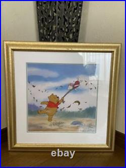 Disney ANIMATION ART 1999 Winnie the Pooh & Piglet Title Autumn Cel F/S