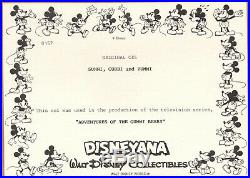 Disney Adventures of Gummi Bears Production Cel with Disney Seal COA 1985-91 27