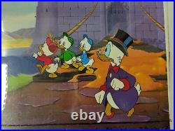 Disney Afternoons DuckTales Uncle Scrooge & Nephews 3 Layer Production Cel
