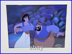 Disney Aladdin Animation Cel Aladdin & Farouk Original TV Production Art