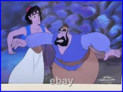 Disney Aladdin Animation Cel Aladdin & Farouk Original TV Production Art