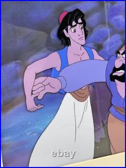 Disney Aladdin Animation Cel Aladdin & Farouk Original TV Production Art