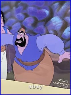 Disney Aladdin Animation Cel Aladdin & Farouk Original TV Production Art
