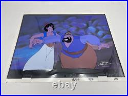 Disney Aladdin Animation Cel Aladdin & Farouk Original TV Production Art