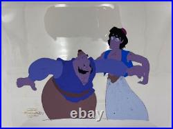 Disney Aladdin Animation Cel Aladdin & Farouk Original TV Production Art