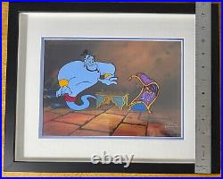 Disney Aladdin Tv Series 1994-95 Original Production Cel Genie And Magic Carpet